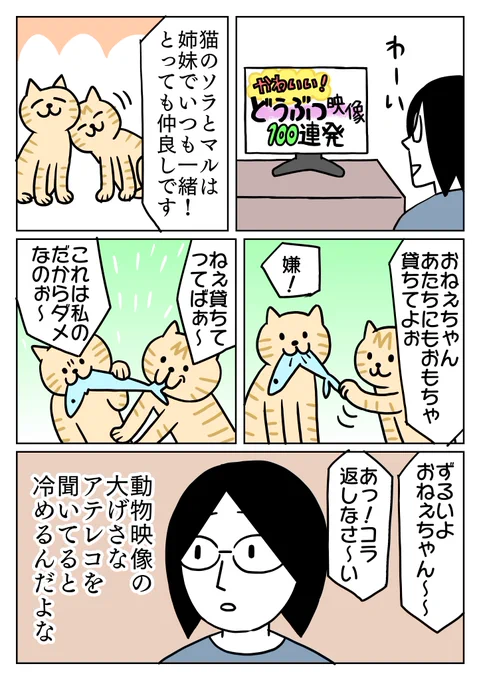 可愛い過ぎるアテレコ聞いてると、映像に集中できないんですよね。
#コミックエッセイ #猫 
