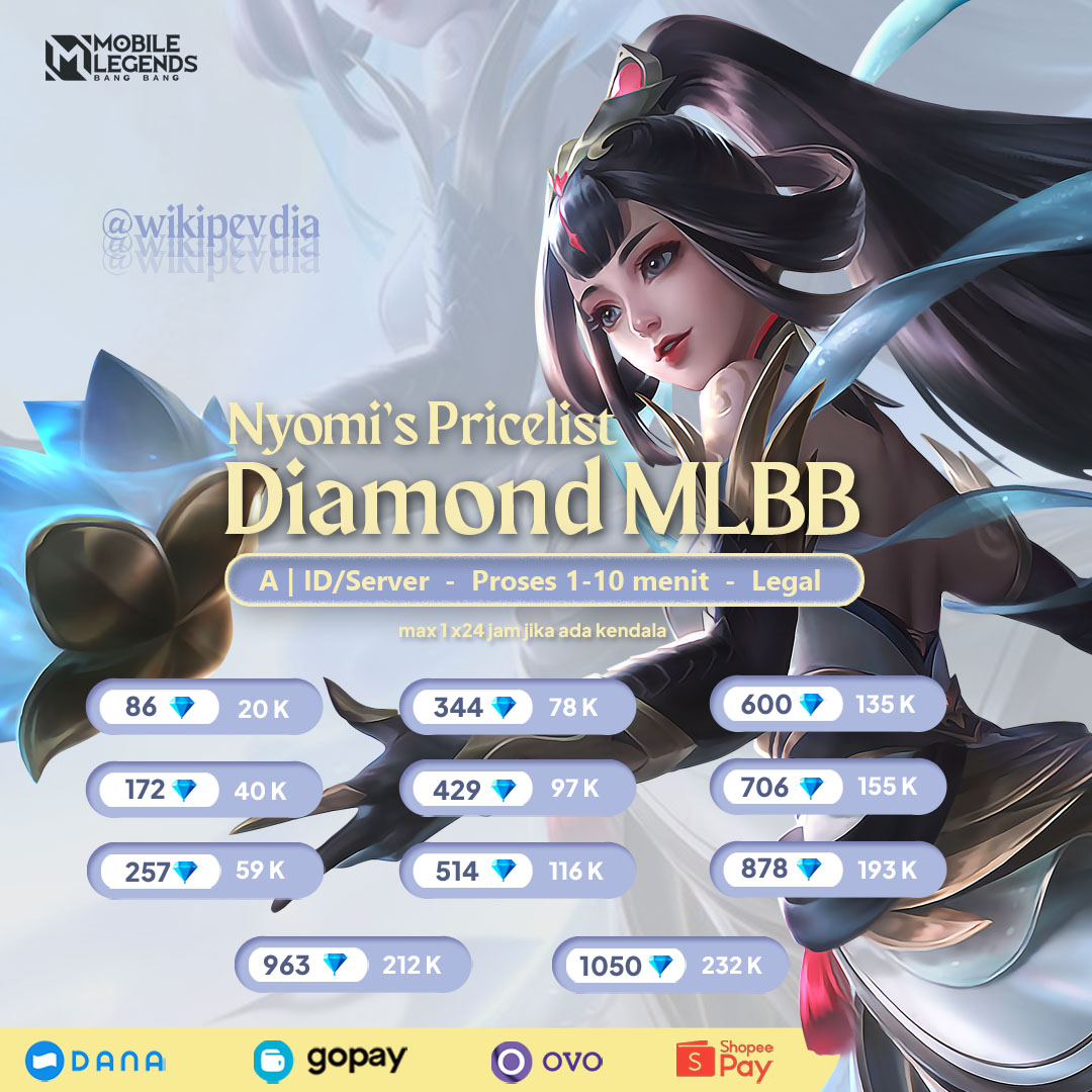 faeryveins's tweet photo. (🕹️)  MOBILE LEGENDS ✰

๑ via id server
๑ payment spay, gpay, ovo, dana
๑ 1OO% legal
๑ proses fast hitungan menit

t. top up diamond mlbb murah dm ml
#zonauang #zonajajan #zonaba https://t.co/GjadawtWnl
