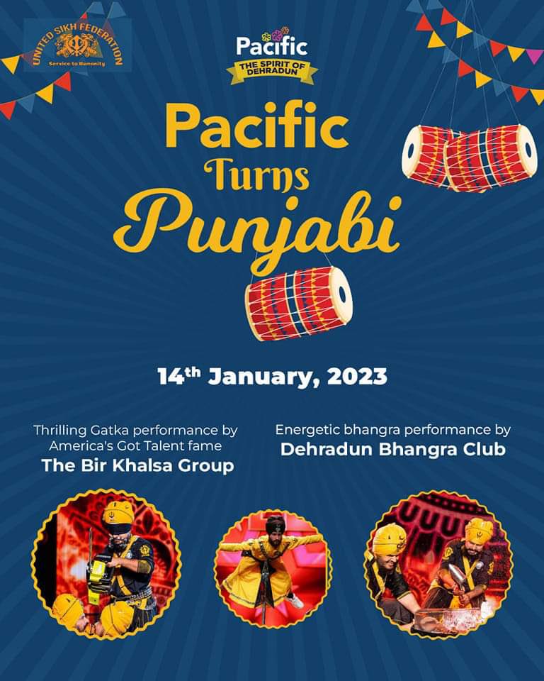 usfsewa's tweet photo. This Lohri experience Gatka (Sikh Martial Arts) performance by renowned Gatka group @birkhalsagatka at @pacificdehradun on 14th January, 2023. https://t.co/cNYfGgd7ZE