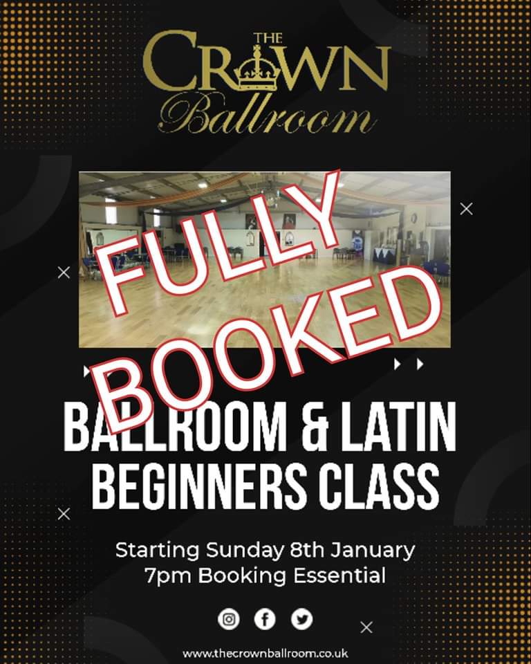 thecrownballrm's tweet image. 🌟 𝘕𝘌𝘞 🌟 𝘈𝘥𝘶𝘭𝘵 𝘉𝘦𝘨𝘪𝘯𝘯𝘦𝘳𝘴 𝘉𝘢𝘭𝘭𝘳𝘰𝘰𝘮
𝗙𝗨𝗟𝗟𝗬 𝗕𝗢𝗢𝗞𝗘𝗗
We&apos;re thrilled to say our New Beginners class is fully booked Our waiting list is now open too!
We can&apos;t wait to start your Dance journey with you!
#IfTheCrownFits 
#TheCrownBallroom #LearnToDance