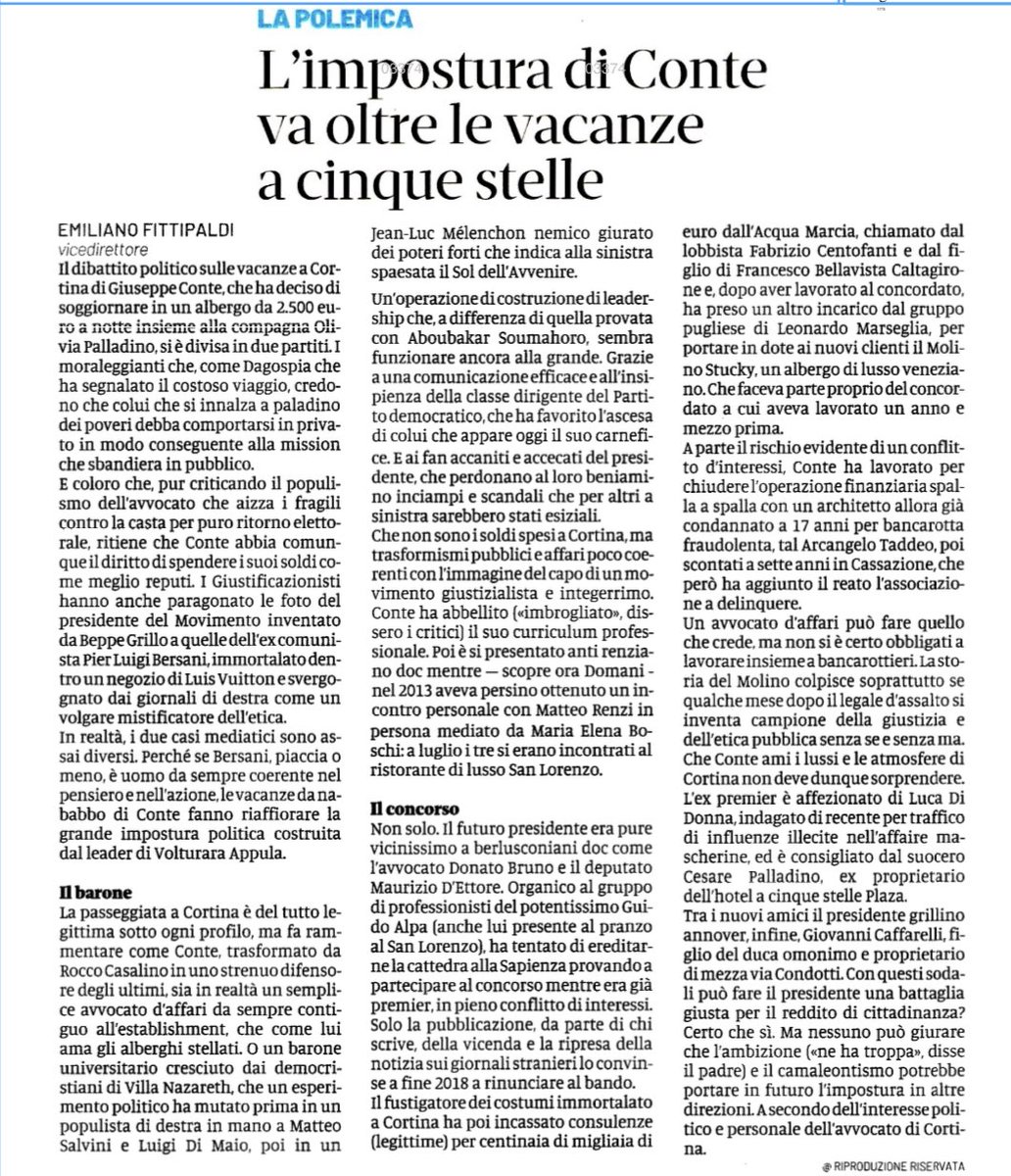.⁦<a href="/GiuseppeConteIT/">Giuseppe Conte</a>⁩ spiegato alla perfezione da ⁦<a href="/emifittipaldi/">Emiliano Fittipaldi</a>⁩ ⁦<a href="/DomaniGiornale/">Domani</a>⁩.