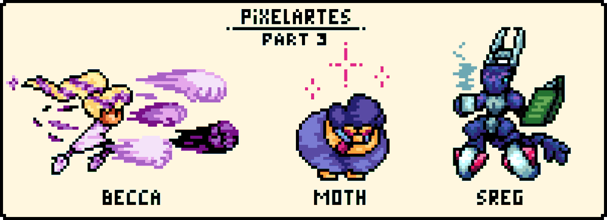 SavvyEh's tweet photo. Pixel gifts part 3!

Featuring:
Barbara by @notbecca_ 
Plum by @mothcritter 
Whisper by Sregmexer https://t.co/oEq9YBjXFX