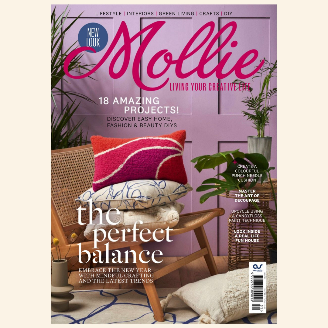 Welcome to my SECOND cover of the fabulous @MollieMakes. Featuring this fab punch needle cushion tutorial.

This is sadly the last issue of @MollieMakes... it has been a privilege to work with this fabulous publication and wonderful team