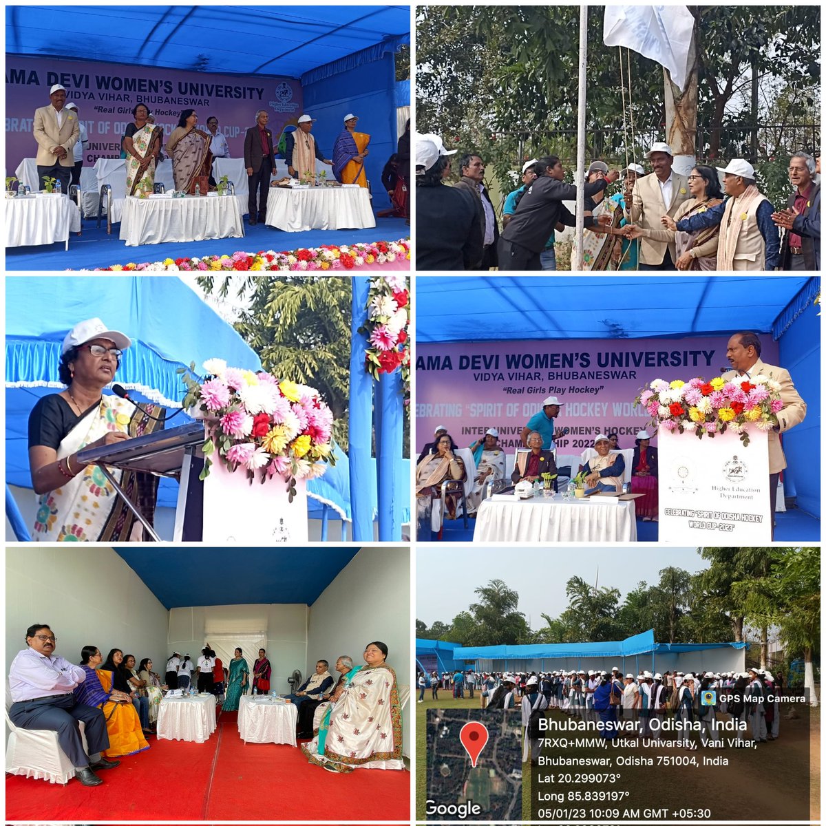 RDWUniversity's tweet photo. Inaugural Ceremony of the Inter-University Women's Hockey Championship 2022-23
#realgirlsplayhockey #rdwu #HWC2023 @DHE_Odisha @CMO_Odisha @GovernorOdisha @AparajitaChowd6 https://t.co/ctlw9sFg76