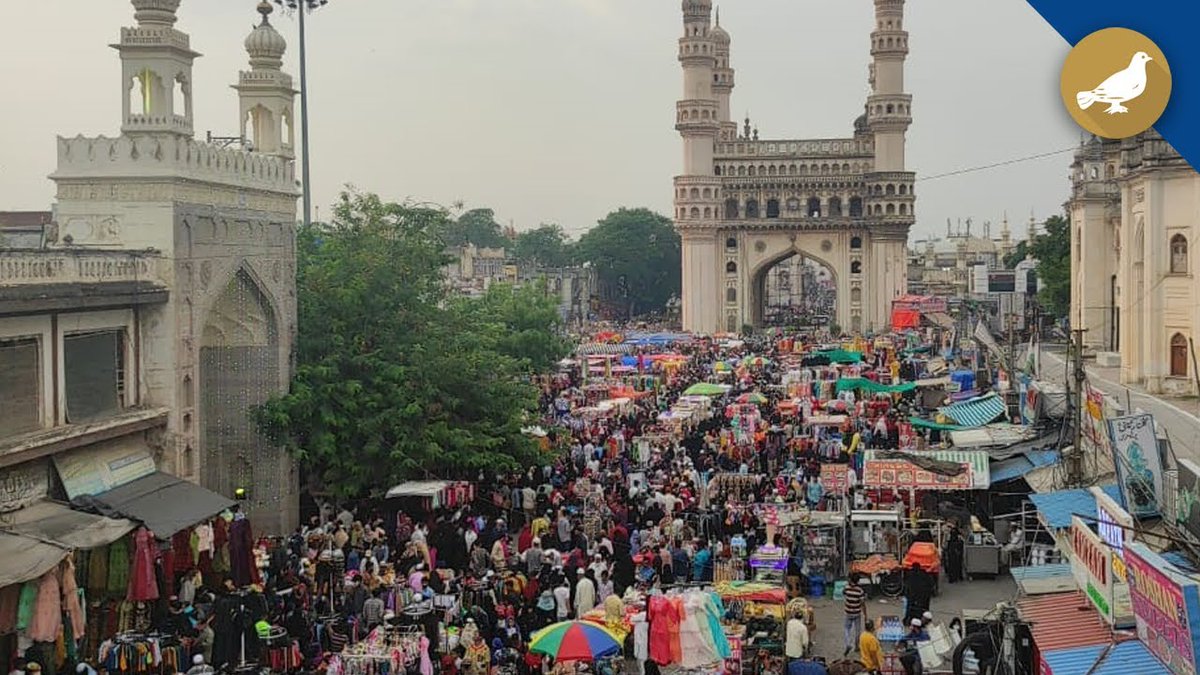 commonmanTS11's tweet photo. Dear Telangana officers,

The people of Hyderabad requested to clear the illegal shops on the charminar road entrance from Mecca masjid lane towards Gulzar house.

It is very difficult to enter inside for senior citizens &amp; infants.

Why officers are ignoring it t. https://t.co/G2FlVmRNVQ