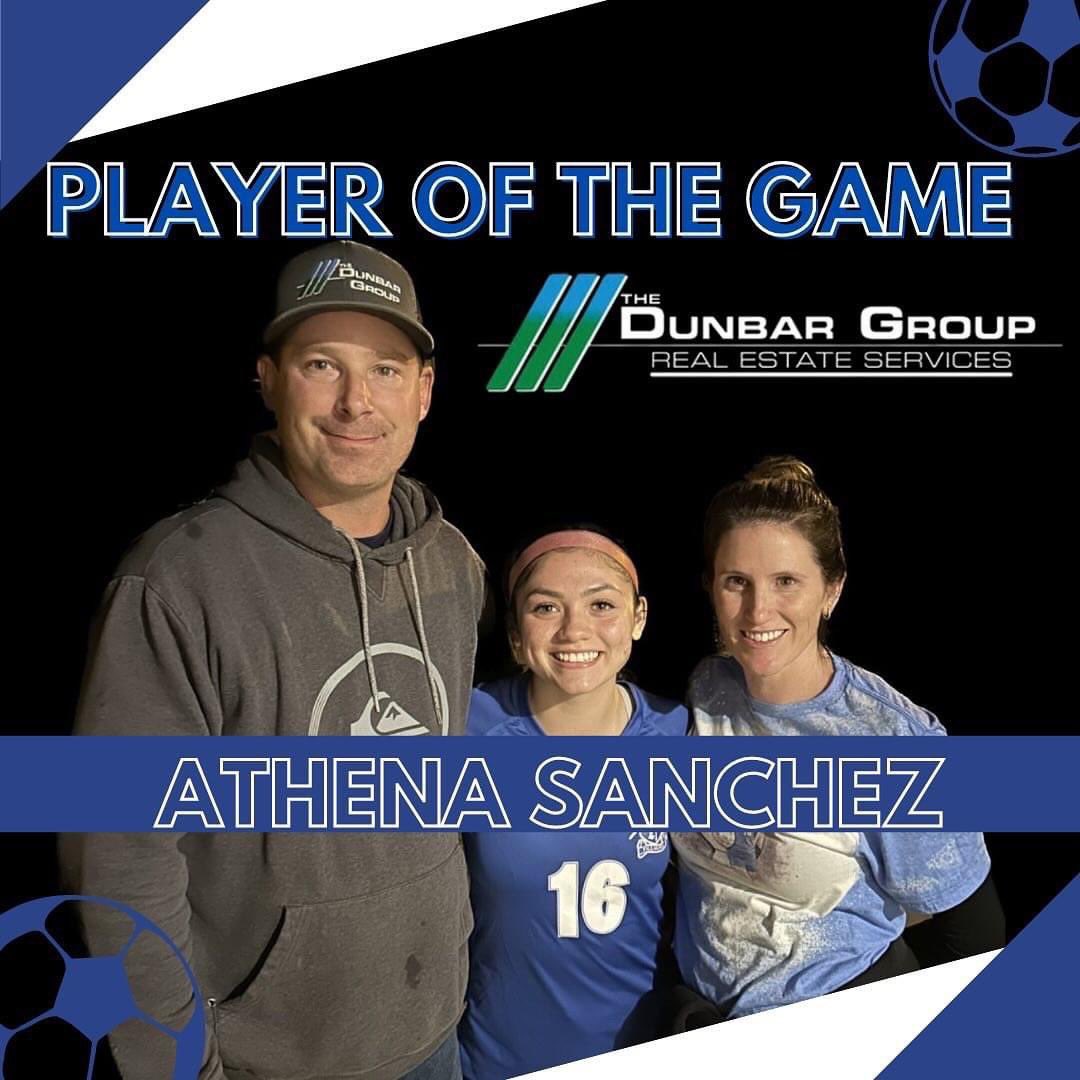 darbs222's tweet photo. Congratulations to Athena Sanchez for earning The Dunbar Group Real Estate Service player of the game. She had an outstanding game earning a Hat Trick against Malibu!
#ladyflashes⚡️ #fillmorehighschool https://t.co/qrmbWVgw2b