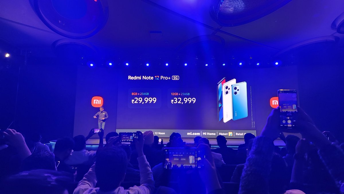 sulabhpuri's tweet image. Price of the #RedmiNote12ProPlus