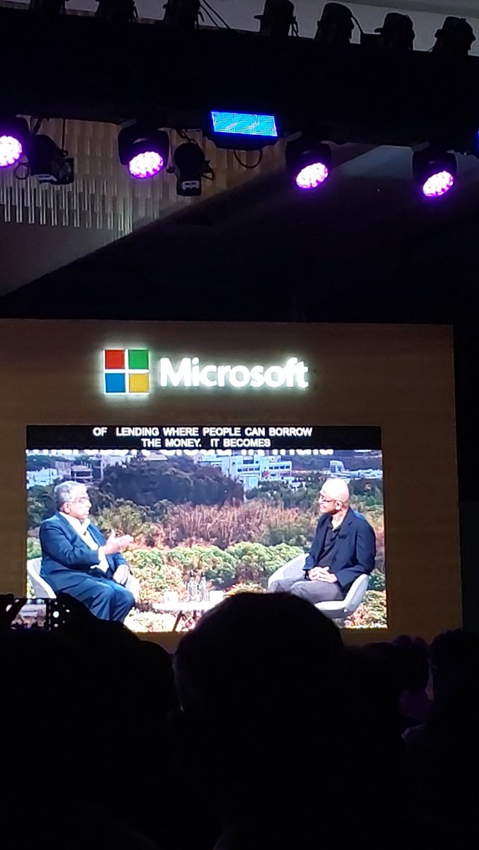 JShaikh99's tweet photo. Was invited to the #Microsoft Future Ready Leadership Summit!
So many insightful keynotes about India Leads Digital, ChatGpt , Digital Copilot etc. 
#ChatGPT
#openai #github
@satyanadella on the stage!✨️
@Microsoft @NandanNilekani @_MAnant @MicrosoftIndia @github @OpenAI https://t.co/LIHGhaYaLz