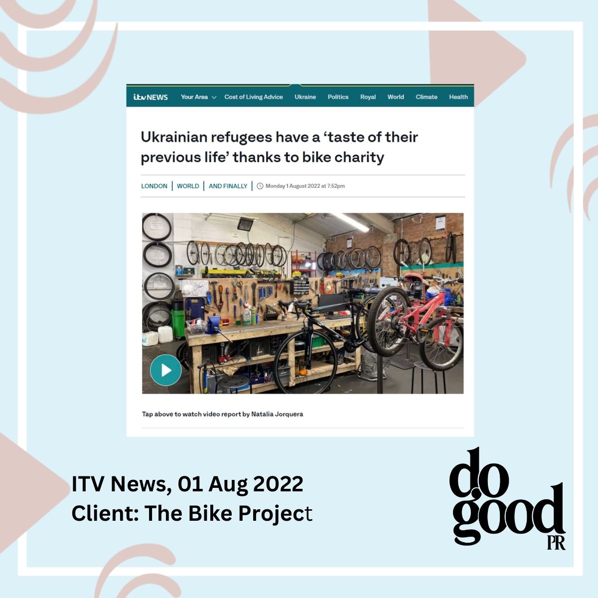 DoGoodPR's tweet image. We&apos;re so pleased that 2022 has seen fabulous media coverage for some of the brilliant campaigns and causes we&apos;ve worked for. Highlights of the year include coverage in The Metro, The Independent, ITV London News, Sky News and BBC News Online. 
#prcoverage #charitycomms #charitypr