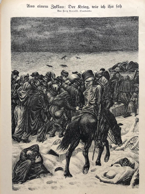 Fritz Arnold (1883–1921), « Extraits d'un cycle: La guerre comme je l'ai vue », 1919 