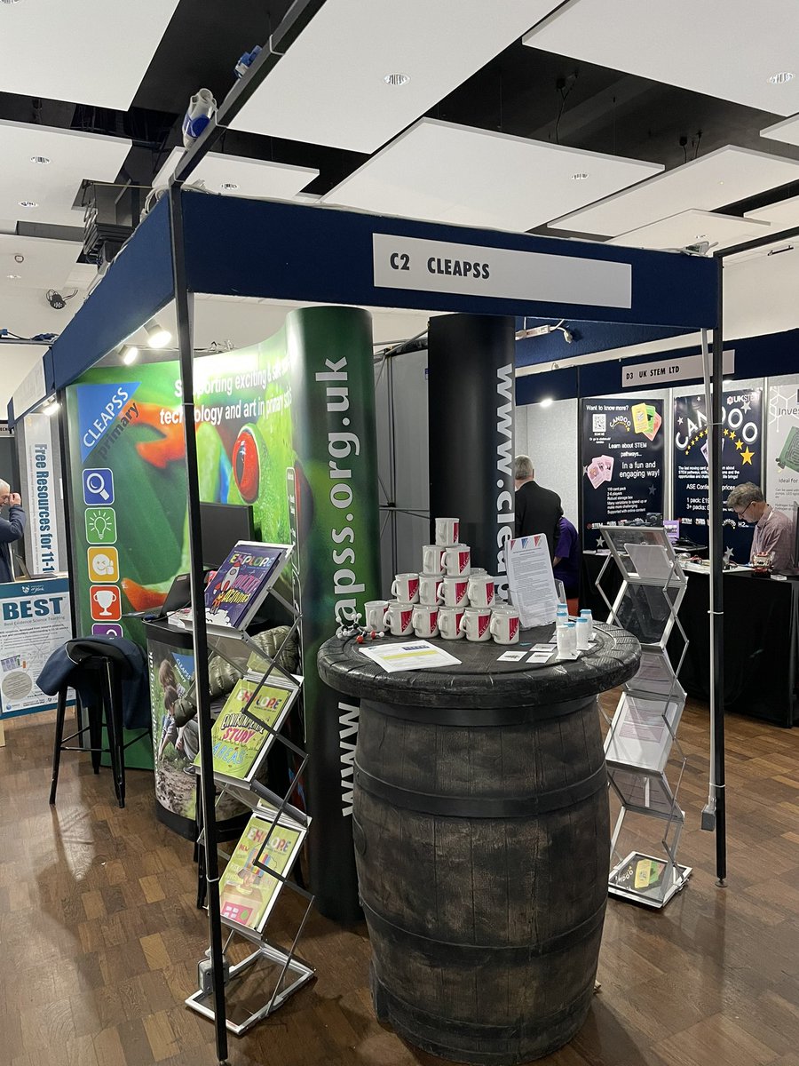 We are finally at a ‘real’ face-to-face ASE Conference after three years 😊

Come to stand C2 to get your free #CLEAPSSMug

#ASEConf2023