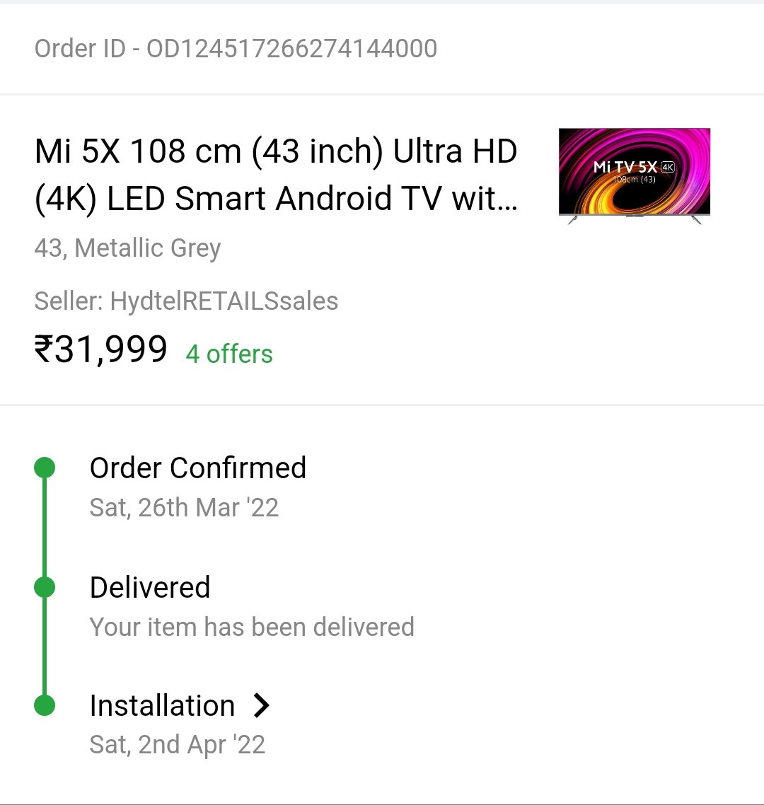 shubhamk74's tweet photo. @flipkartsupport Order id- OD124517266274144000
This tv is not working from last 3 months screen is blackout and another all things are working brand is not giving warrenty and now Flipkart also denied https://t.co/KViHdHvRYC