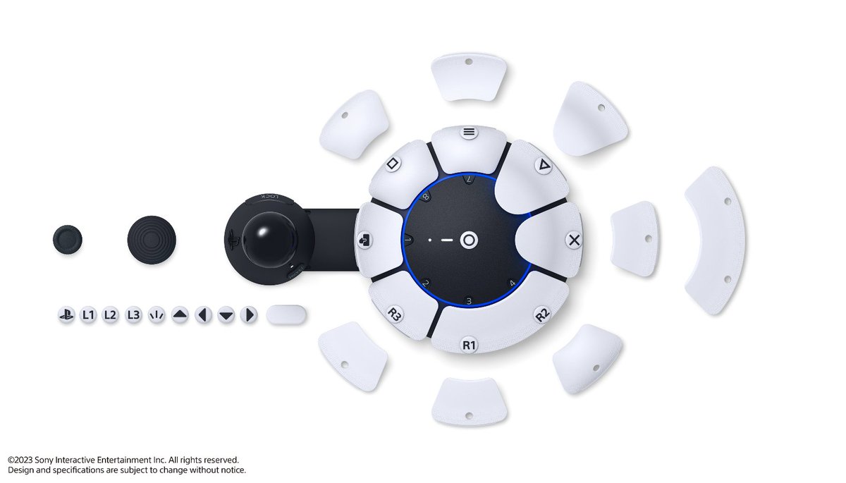 PlayStationEU's tweet photo. Introducing Project Leonardo for PS5, a highly customisable accessibility controller kit designed to help players with disabilities play more easily, more comfortably, and for longer periods. 

More info: https://t.co/YoqDzkYwu0 https://t.co/7BuCgATSpN