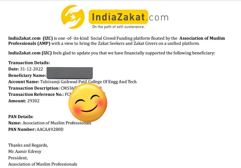 kausar_nargis's tweet photo. Alhamdulillahi Rabbil Aalameen
#29302rs raised via @TheIndiaZakat &
#17248rs Paid to her for her #MCA_2_fees
Jazakallahumma Khairul Jaza
Total fees not paid yet
Thanks to all of you who helped by various means
#RT
Kindly #Donate via👇🏼link
https://t.co/Y4WvaMQq0M…
#Target_15k https://t.co/QVhFcrDTvD