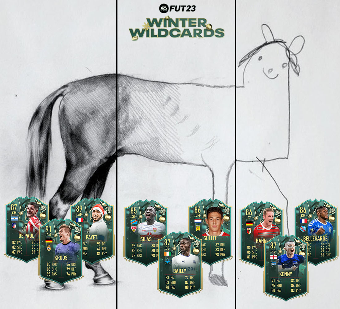 FIFAntastic's tweet photo. ¿Es cosa mía, o la calidad de los #WinterWildcards que han ido saliendo en DCP ha ido bajando progresivamente? 😅 https://t.co/UPjuUd8Bv1
