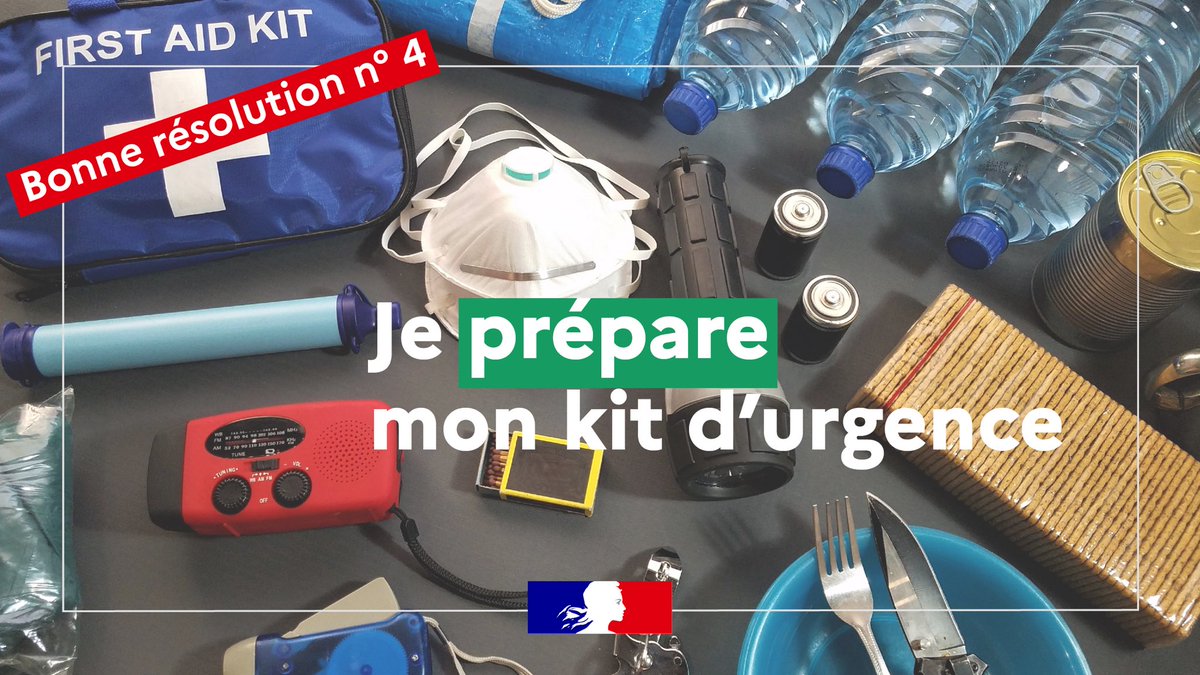 SecCivileFrance's tweet image. #BonnesRésolutions 🌟 Cette année, je prépare en amont mon kit d'urgence. Feux de forêt, inondations, accidents industriels... si les secours me demandent d'évacuer mon domicile, je suis prêt !
🎒 Suivez nos conseils pour ne rien oublier 👉 gouvernement.fr/risques/prepar…