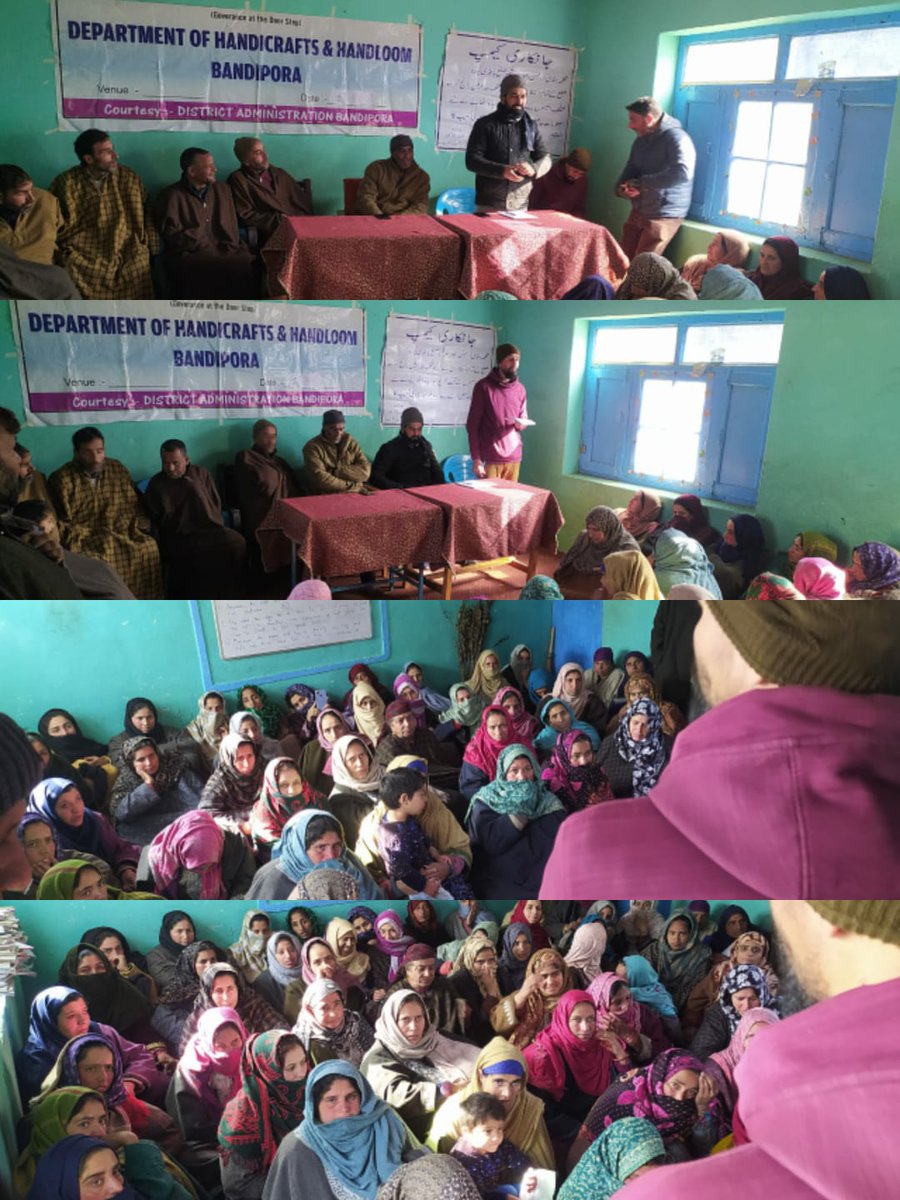 HHBandipora's tweet photo. Department of Handicrafts &amp; Handloom, Bandipora organised one day Exhibition cum Awareness Camp at Aragam today on 05.01.2023
@dohhkmr @dicbandipora @dcbandipora https://t.co/BqS9WPlL0F