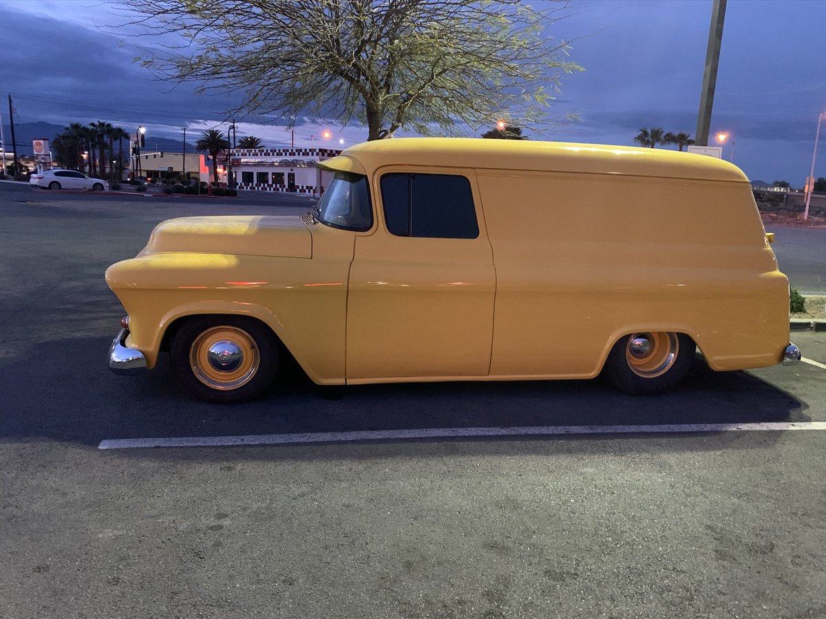1st Street Rod - ‘56 Chevy Pickup
2nd Street Rod - ‘56 Chevy Panel Truck
Both badass! #yellowchevy #yellow56chevy #56Chevy #paneltruck #streetrod #hotrod
