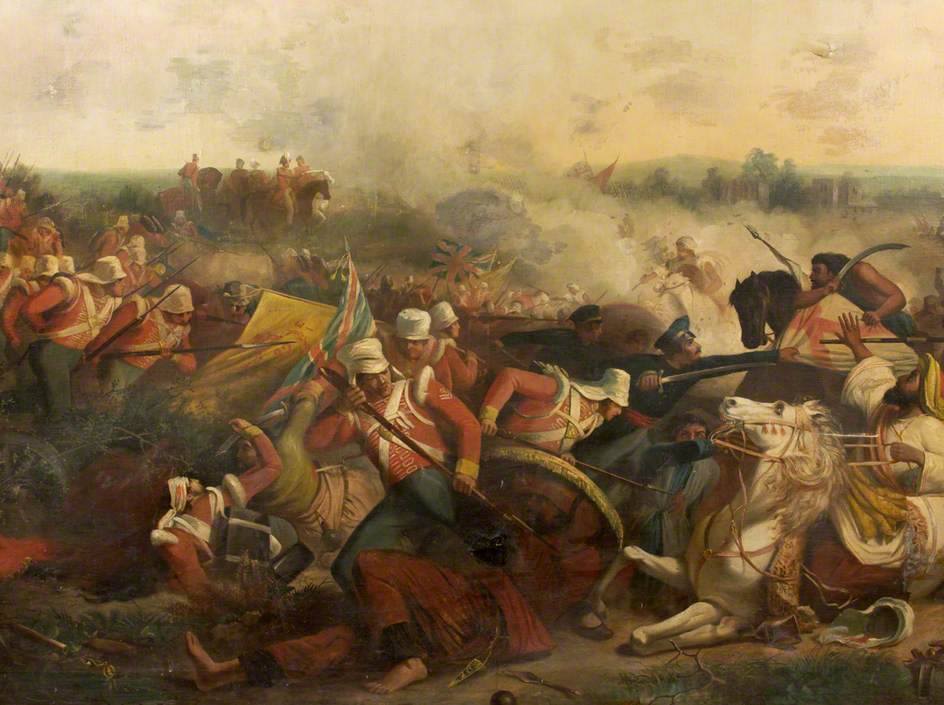 #OnThisDay in 1843: Sir Charles Napier led a small force of 2,500, including the 22nd Foot, against the Baluchi Army of the Ameers of Scinde. They defeated 30,000 Baluchis at Meeanee. Soldiers of The Mercian Regiment wear oak leaves today to honour the action of the 22nd Foot.