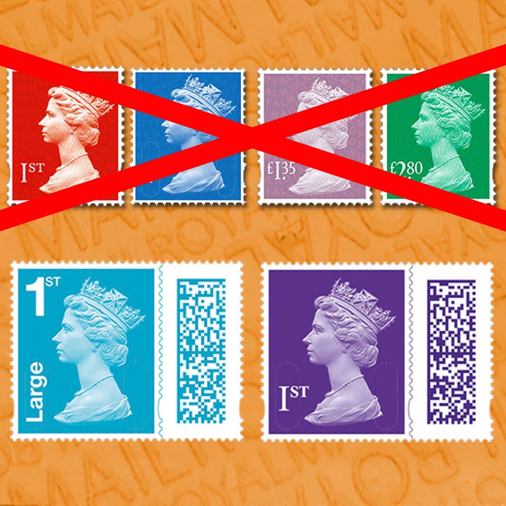 Royal Mail has introduced new stamps - after 31st January 2023, regular stamps without a barcode will no longer be valid. Talk to us about your needs. #KeepItLocal #FurnitureSeated