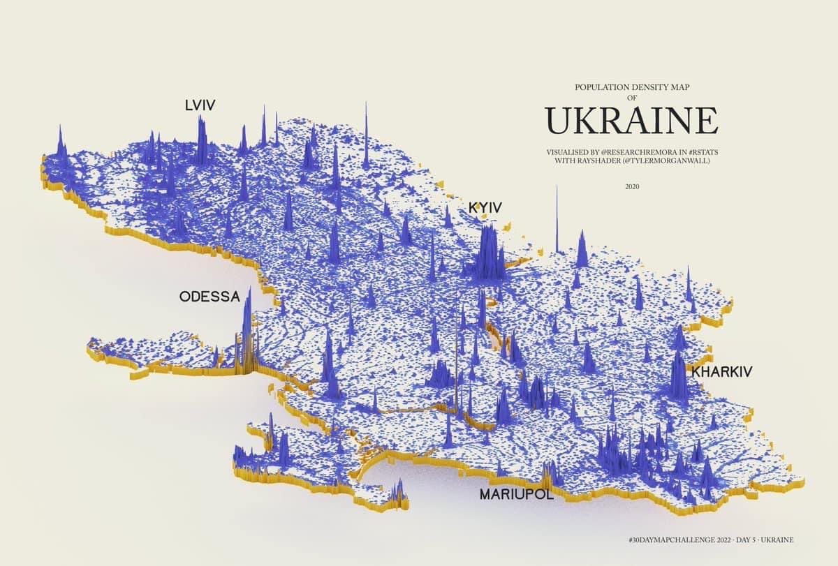 Ukraine Population Density
