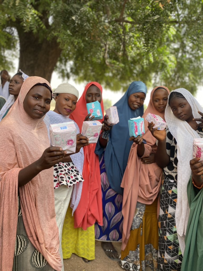 BlessingAliFdn's tweet photo. … and it was a success. We were able to educate them and gave pad to 250 of them. https://t.co/8UJzppBrTj