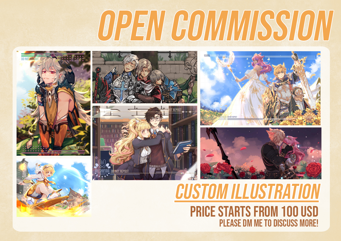 RuShifaa_'s tweet photo. [Likes/RT/Shares highly appreciated TYSM! >///< 💕]
.
🌻OPEN COMMISSION!🌻
Accepting orders for this month! owo
OC/Fanarts/BL/GL are ok!
NO NSFW sorryy 💦
.
Please DM if you have any inquiries!
Thank youuu!💛 https://t.co/8HivsYQm7O