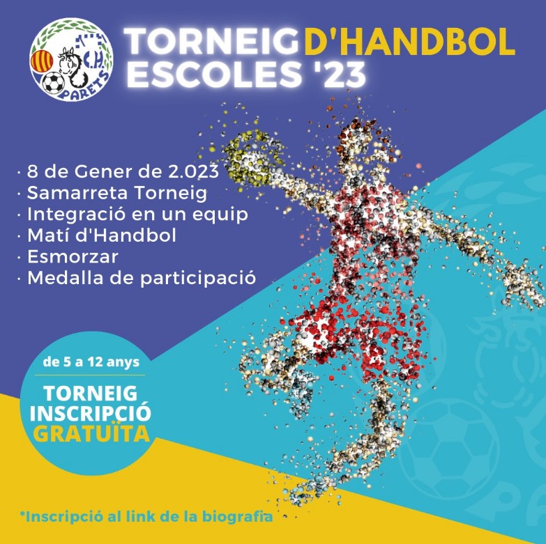 Rap107fm (@rap107fm) on Twitter photo Aquest diumenge al matí, Torneig Escoles de l'Handbol Parets al pavelló <a href="/HandbolParets/">CLUB HANDBOL PARETS</a>
rap107.fm/programs/lesno… Aquest diumenge al matí, Torneig Escoles de l'Handbol Parets al pavelló <a href="/HandbolParets/">CLUB HANDBOL PARETS</a>
rap107.fm/programs/lesno…