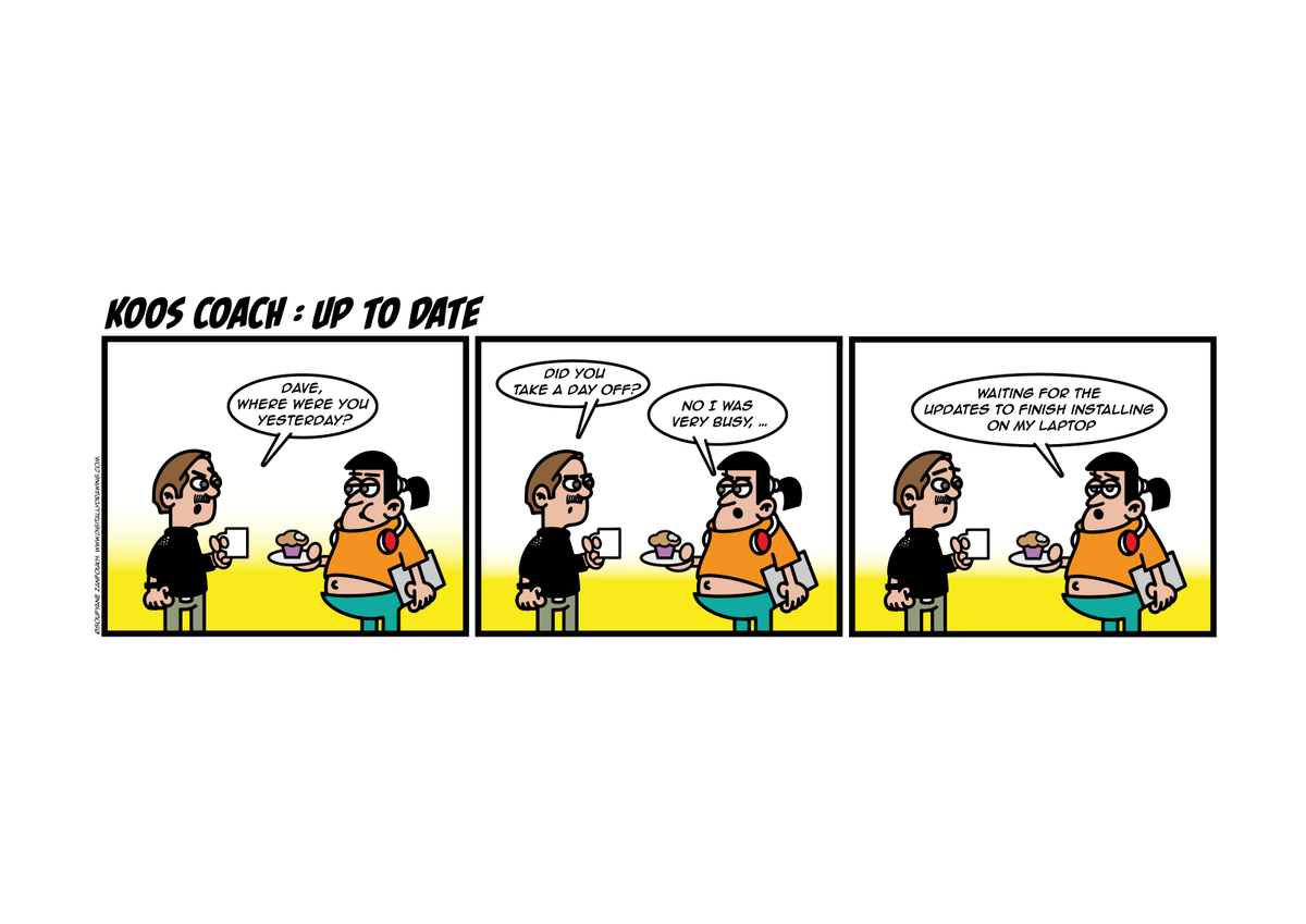 Koos Coach in: Up to date
#scrum #agile #kooscoach
kooscoach.nl