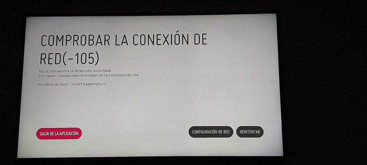 Janiche3's tweet photo. Que pasa @Zapping_Chile ? Puedo entrar desde el telefono, pero no desde mi tv? Y las otras apps si conectan. https://t.co/Tvo39hWXmR