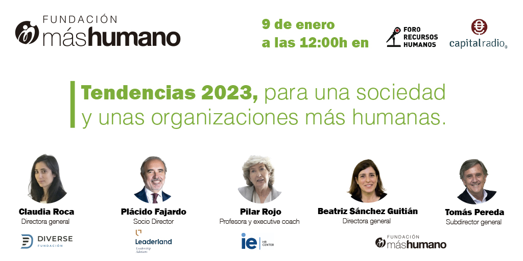 📻 Inauguramos nueva temporada de radio en <a href="/ForoRRHH/">Foro Recursos Humanos</a> con un gran programa!
Converaremos con Claudia Roca, Fundación Diverse; <a href="/PilarRojo6/">Pilar Rojo</a> <a href="/IEbusiness/">iebusiness</a>; <a href="/plafajardo/">Plácido Fajardo</a> #Leaderland; <a href="/bsguitian/">Beatriz Sanchez Guitian</a> y <a href="/TomasPereda/">Tomás Pereda</a>
📅 9 de enero. 12.00h
➡️ my.mtr.cool/zrcelupfqk <a href="/CAPITALRADIOB/">Capital Radio</a>
¡Te esperamos!
