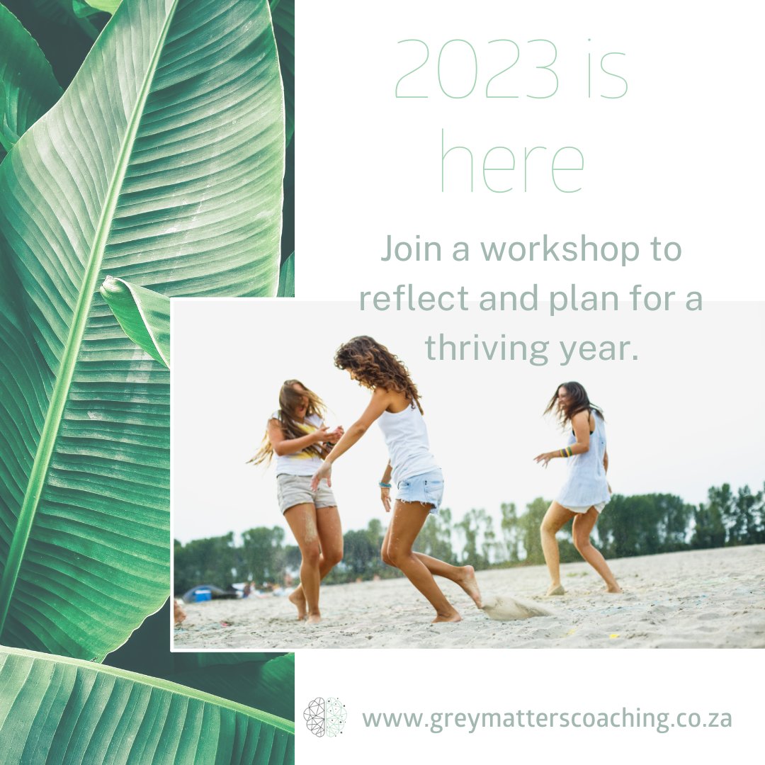 GreyCoaching's tweet photo. #AuthenticallyMe2023 Workshop in Jan: reflect on 2022, and plan for a thriving year in 2023.
meryl@greymatterscoaching.co.za
https://t.co/gwppNsdGpa
#mentalhealth #mindfulness #mindfulnessworkshop #planfor2023 #newyearresolutions #mentalhealthtips #lifecoach https://t.co/R5Ho4eF3Ko