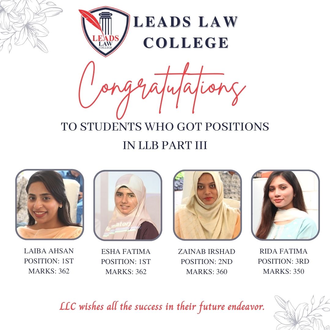 leaderslawllc's tweet photo. PART II, III, IV POSITION HOLDERS👍🏻🌟
Congrats to all of you from Leads Law College. Take a step to make your dreams come true. We wish you great Accomplishments.
#leadslawcollege #llc #llcstudents #motivation #llcteam #congratulations #congrats #studentsresult #result #college https://t.co/ESLGAXyGAf