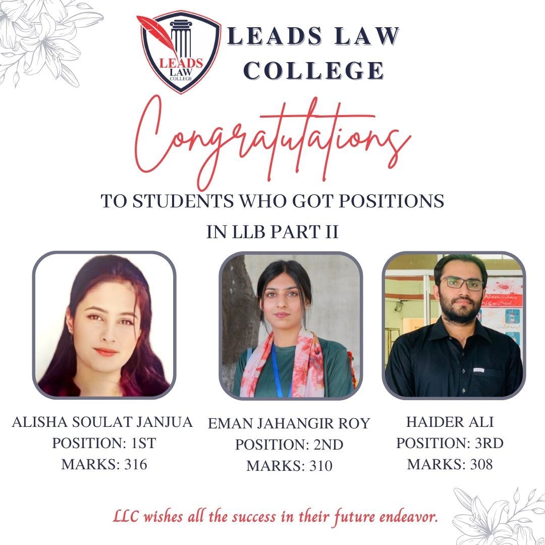 leaderslawllc's tweet photo. PART II, III, IV POSITION HOLDERS👍🏻🌟
Congrats to all of you from Leads Law College. Take a step to make your dreams come true. We wish you great Accomplishments.
#leadslawcollege #llc #llcstudents #motivation #llcteam #congratulations #congrats #studentsresult #result #college https://t.co/ESLGAXyGAf