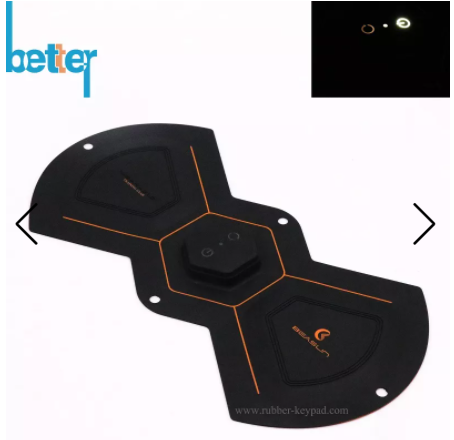 Betterhelen2's tweet image. The laser etches the rubber keyboard, removing the top coat of the painted keyboard to reveal the lighter layer (usually white) underneath.  The effect is to create an enhanced backlight effect by lighting only the legend on the keyboard. 
#silicone #rubber #keypad #laser #model