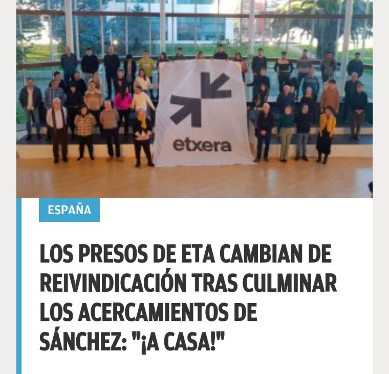 Lucas__JB's tweet image. jucilnacional: Exigieron el acercamiento de sanguinarios terroristas al País Vasco y cedieron, ahora, piden su excarcelación, cederán? 🤔

Cuando se trata de cumplir con sus socios filoetarras, todo vale, como la expulsión de la Guardia Civil de #Traf…