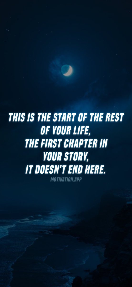 PowerHouseFitG's tweet photo. This is the start of the rest of your life, the first chapter in your story, it doesn't end here.
#motivation #quote #motivationalquote #life #yourownstory #mentalheath #strong #resilience #dedication #balance https://t.co/1OUlcs6G7m