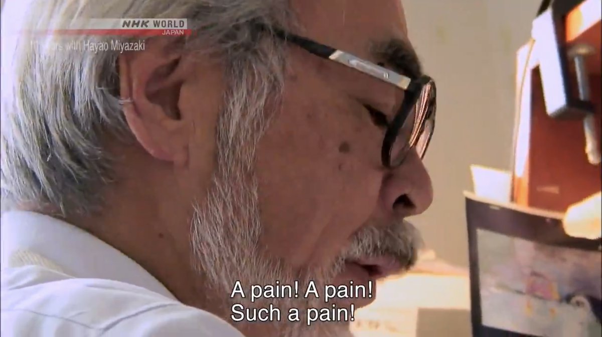 mubifrance's tweet photo. mood : Hayao Miyazaki 😌 https://t.co/pmTV4nJy17