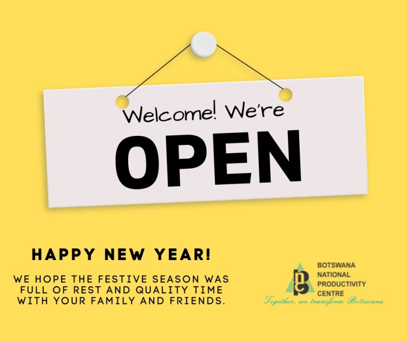 BNPC_BW's tweet photo. To our valued customers,

We hope the festive season was full of with rest and quality time with your family and friends. May this new year be filled with growth and transformation! 

Happy new year!

#TogetherWeTransformBotswana https://t.co/QX9Nd0f1iv