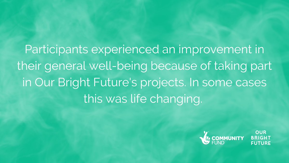 Our Bright Future has shown that engaging young people in the environment and conservation has created benefits for young people. Thanks to the programme 86% said taking part in #OurBrightFuture improved their mental health 💚