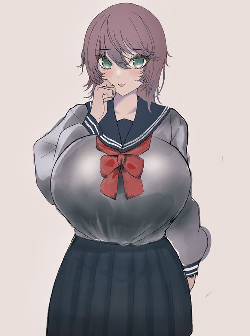 「恵体女の子」みたいな絵を描き始めてみたものの……なんかイメージ通りにいかずボツになりそう…… 