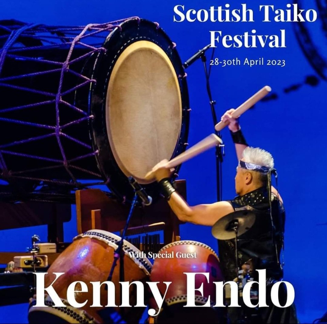 Excited to announce the First Scottish Taiko Festival, 28-30th April 2023, organised in collaboration with our friends Shoshin Taiko Dojo and with generous Funding from the Scottish Government. 

#taiko #wadaiko #ScottishTaikoFestival #taikocommunity #taikolove #taikodrumming