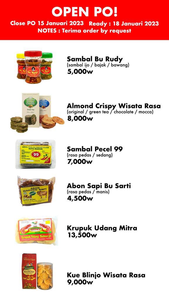 achmadekky's tweet photo. [JUAL BAGASI]

SUB - ICN
18 JAN 2023
Terakhir terima barang 15 JAN 2023

TERIMA ORDER SEMBAKO, OLEH OLEH DLL

AVAILABLE 50 KG

HARGA : 
KRW 15.000 /kg

ICN - SUB
25 JAN 2023
Terakhir terima barang 23 JAN 2023

KaTalk : dikanoviw / anditaep
#bagasikorea #koreabagage #jastipkorea https://t.co/PTR0Z65PCI