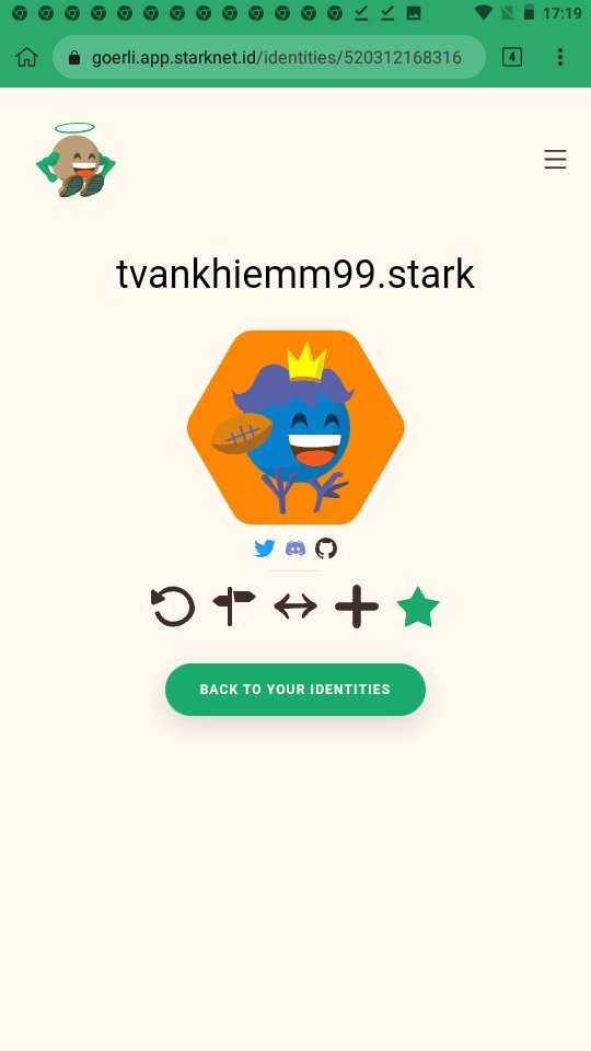 I claimed my ".stark" domain name on <a href="/Starknet_id/">Starknet.id</a>

Claim yours before it's too late for a big surprise 👀 ... 

#StarkNet #StarknetIdOdyssey