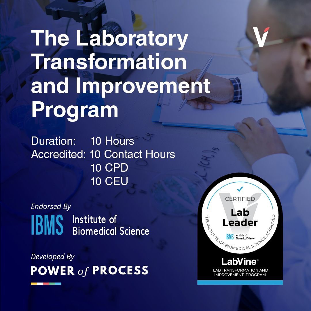 LabVine (@labvine) on Twitter photo 🚨 SPECIAL OFFER! 🚨
The <a href="/IBMScience/">IBMS #AtTheHeartOfHealthcare</a> is running a Laboratory Transformation and Improvement Program cohort starting 30 January 2023.
Start 2023 right and enroll now!
IBMS Member link: lnkd.in/d9Fj4vXF
IBMS Non-Member link: lnkd.in/dnmFCCBD 🚨 SPECIAL OFFER! 🚨
The <a href="/IBMScience/">IBMS #AtTheHeartOfHealthcare</a> is running a Laboratory Transformation and Improvement Program cohort starting 30 January 2023.
Start 2023 right and enroll now!
IBMS Member link: lnkd.in/d9Fj4vXF
IBMS Non-Member link: lnkd.in/dnmFCCBD