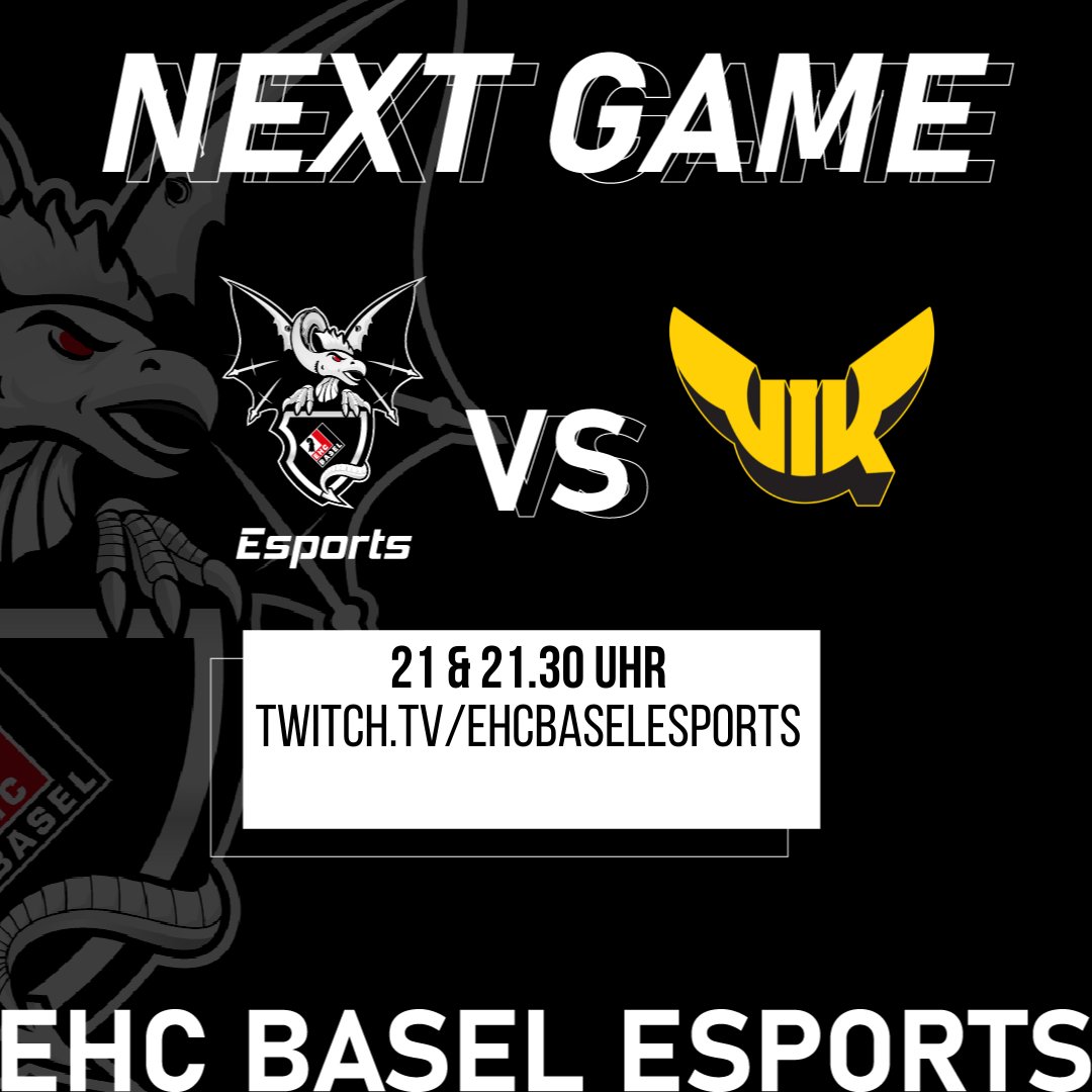 Was wir im 2022 nicht geschafft haben, können wir im 2023 nachholen :D Happy New E-Year! Wir spielen heute Abend um 21 Uhr auf unserem Twitch-Kanal gegen Vasteras IK!

twitch.tv/ehcbaselesports

#ECLWinter23 #Esports