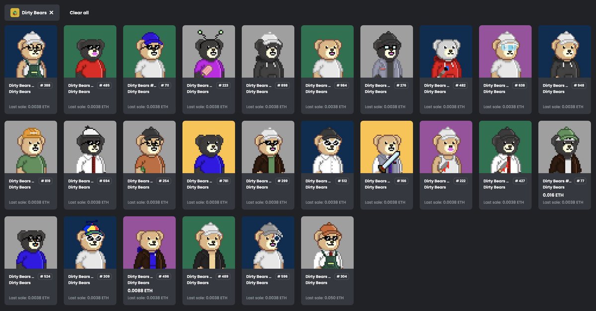 <a href="/DirtyBearsNFT/">Dirty Bears ©</a> feeling pretty dirty