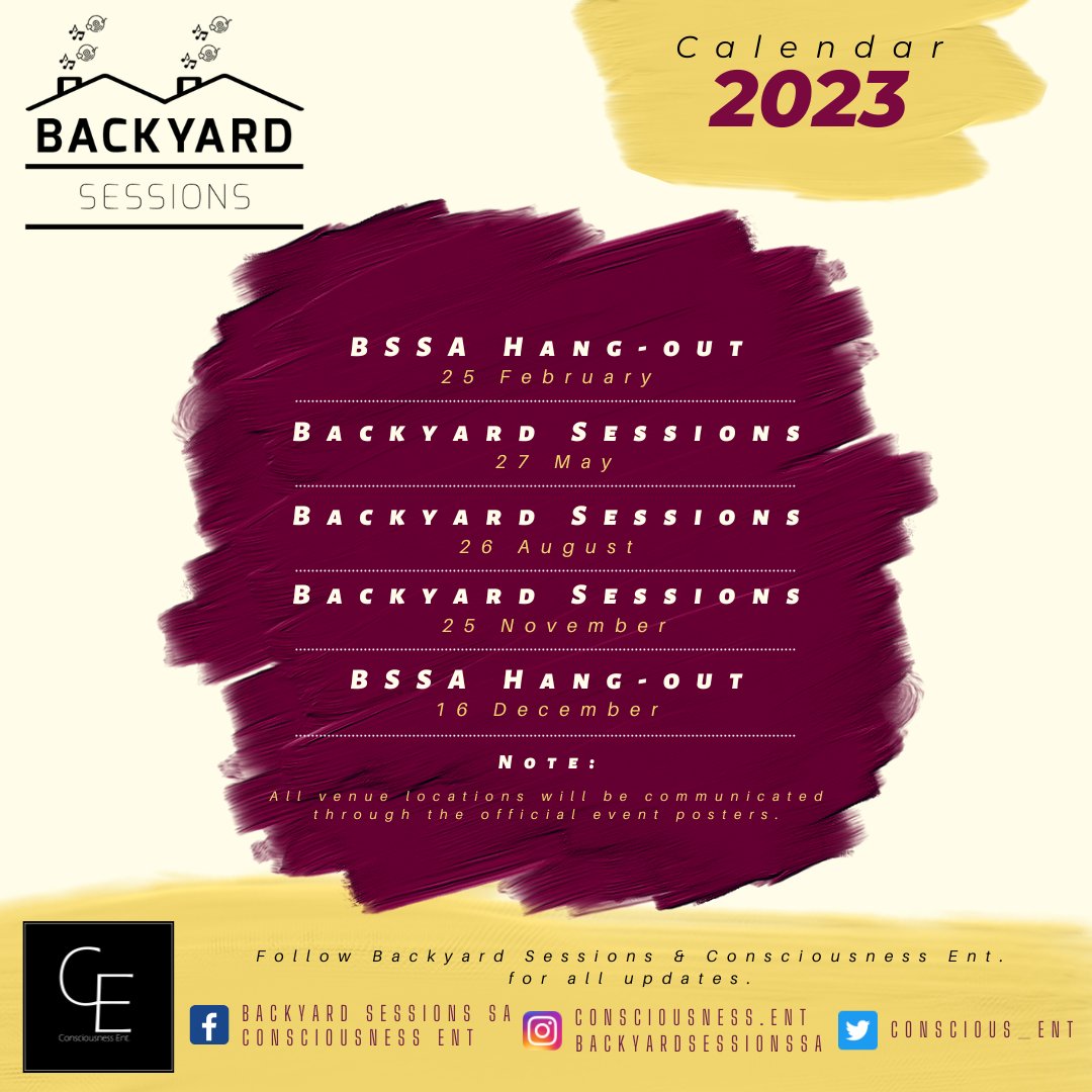 conscious_ent's tweet photo. 2023 fixtures🚀. Pen these in your calendar &amp; let's rock.

We've come a long way with your support. Thank you &amp; massive appreciation to everyone of you. ❤️

Register &amp; be part of the community (link in bio) for all updates and exclusive Guestlists.

Let's grow further together 🚀 https://t.co/GODWNveQRO