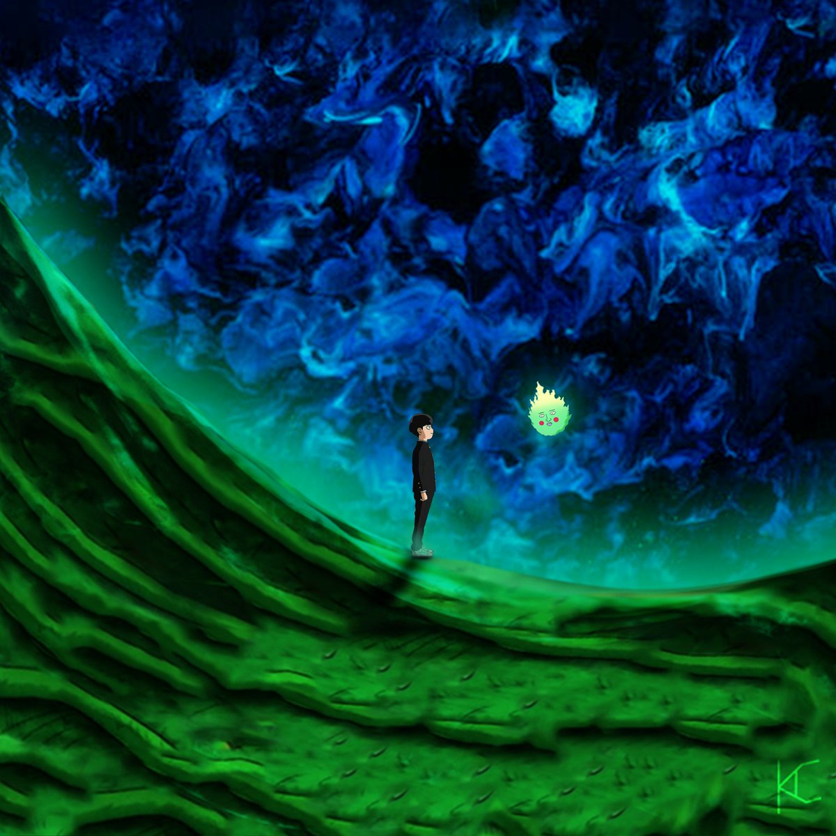 kezmcqueen's tweet photo. So La Lune x Mob Psycho https://t.co/xjGFGi8Jr8