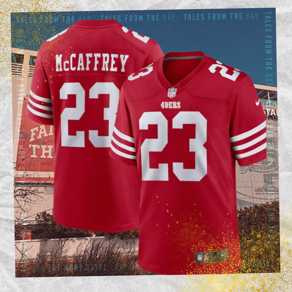 Gridiron's tweet image. 🚨 GIVEAWAY 🚨

Last chance to enter our 49ers jersey giveaway!

To Enter:
- RT this tweet
- Subscribe to the Tales From The Bay podcast: playpodca.st/tftb
- Screenshot your sub below

Open worldwide; player, colour/size based on availability

Closes Friday!